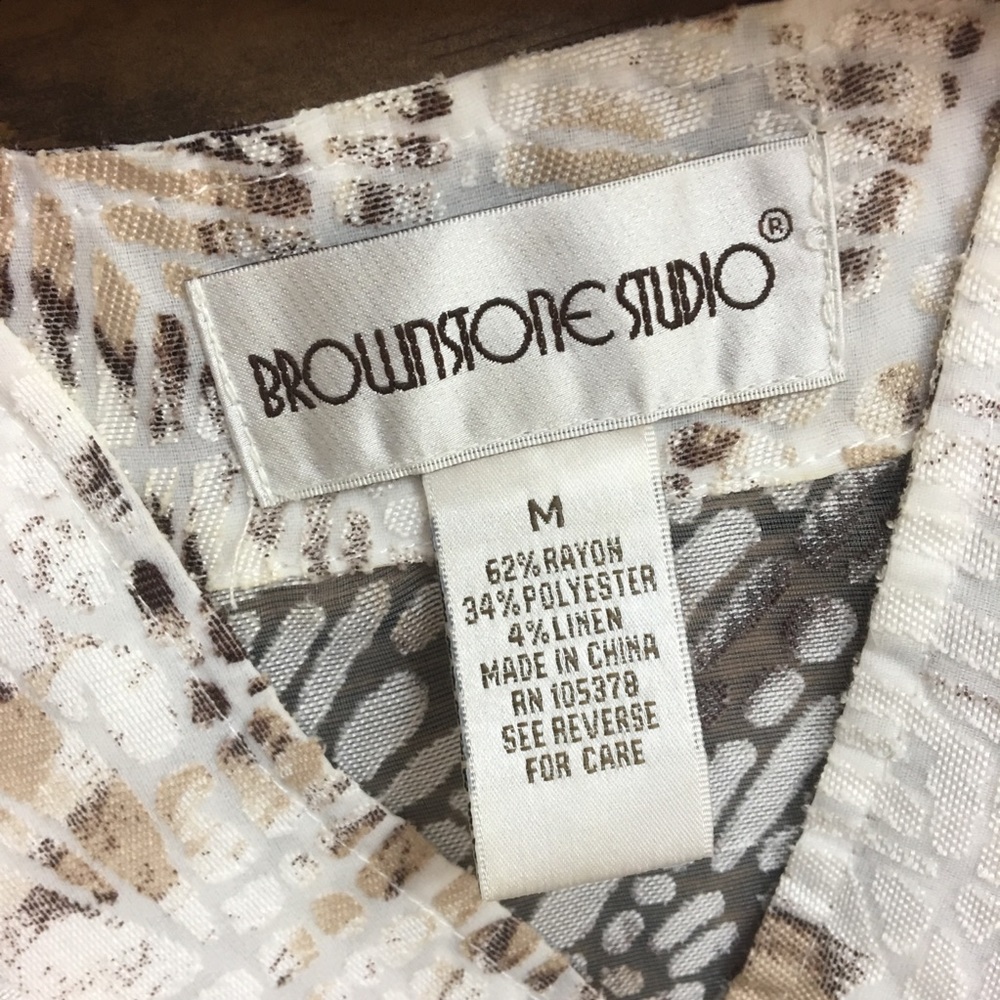 Brownstone Studio | Mesh Button Down Split Neck T… - image 5